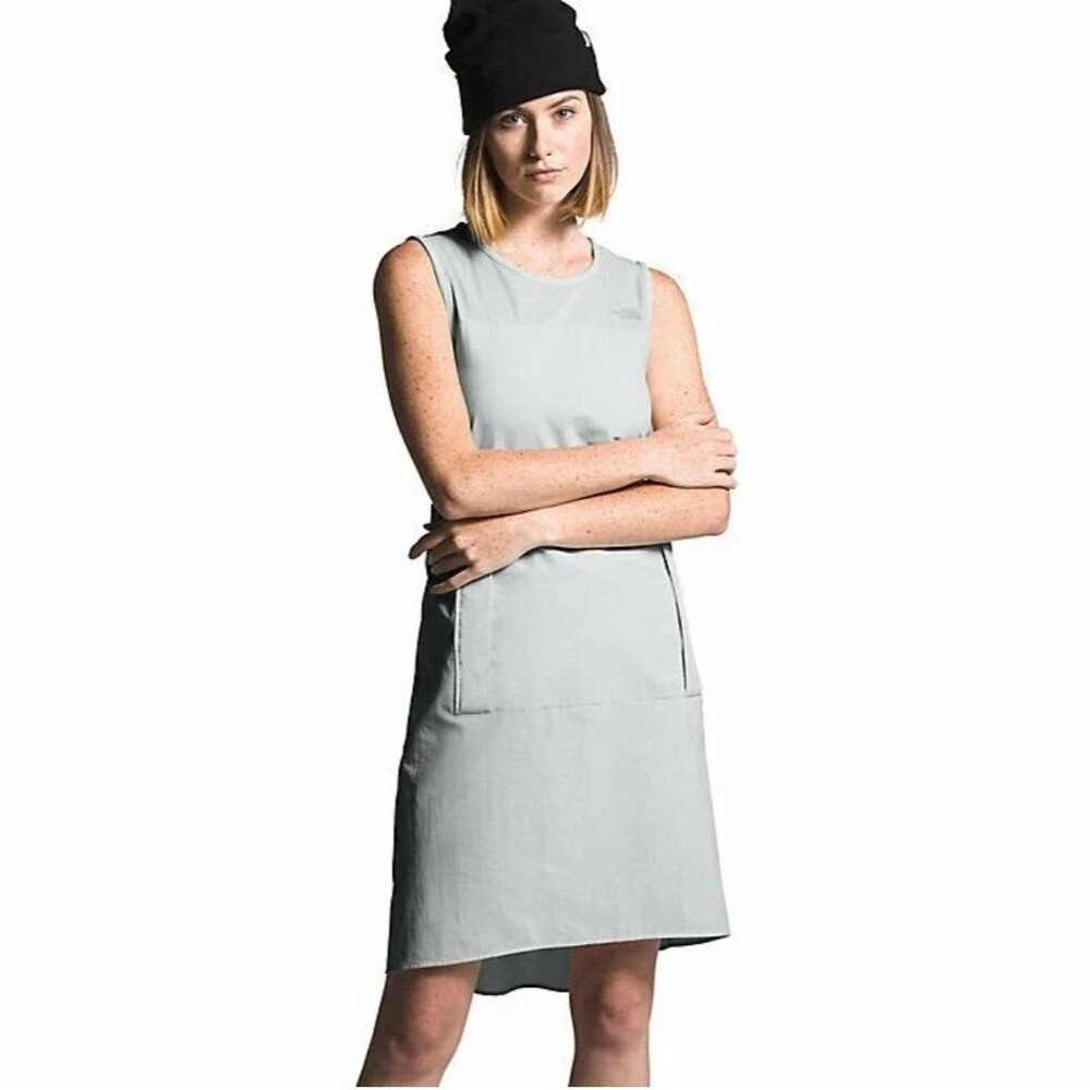 North Face Explore City Bungee Dress XS Gorpcore Kangaroo Pocket Streetwear Y2K